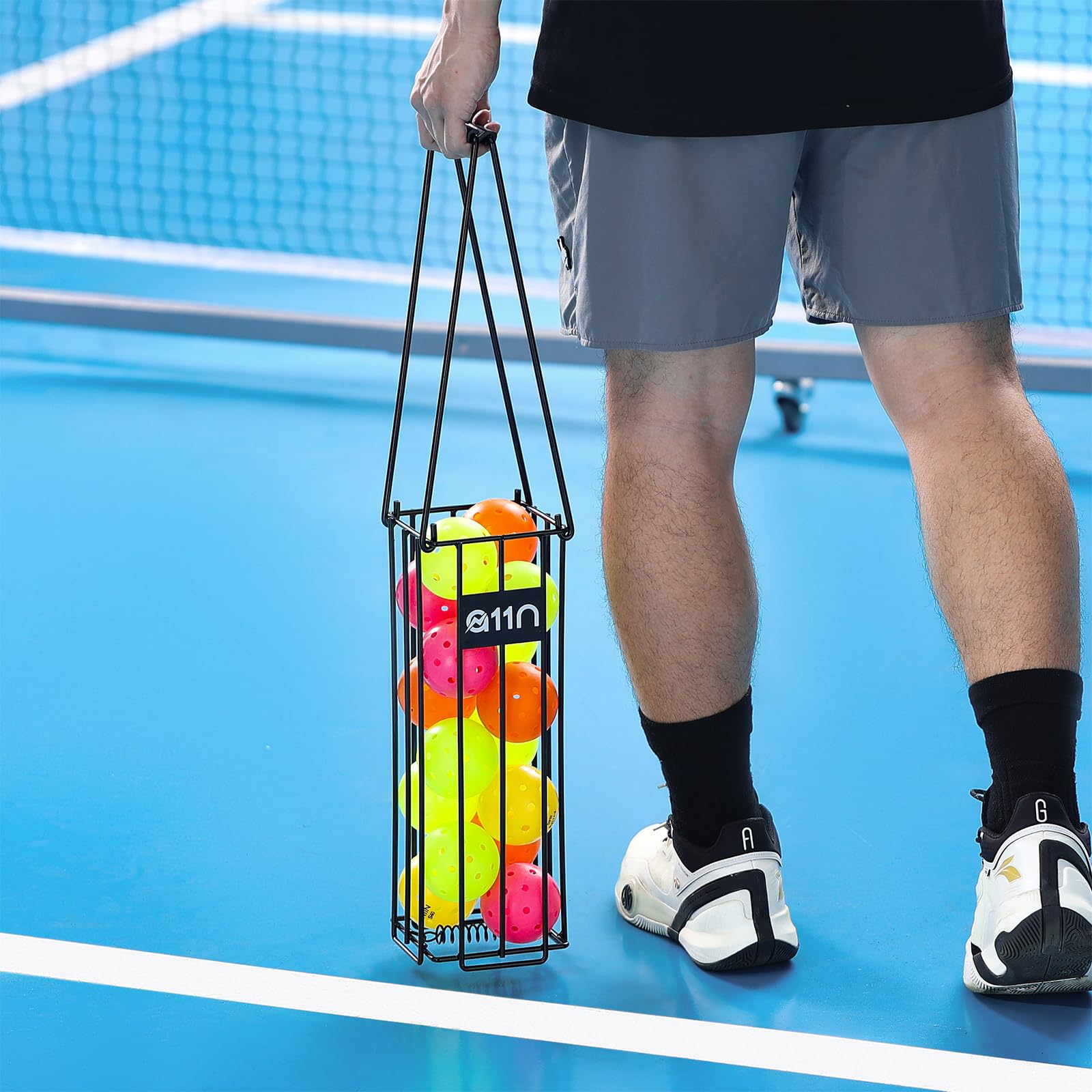 ピックルボール テニスボール コレクター ボール回収器 TISHITA テニスボールピッカーアッパーツール 伸縮式ローリング